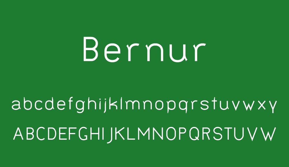 Bernur font