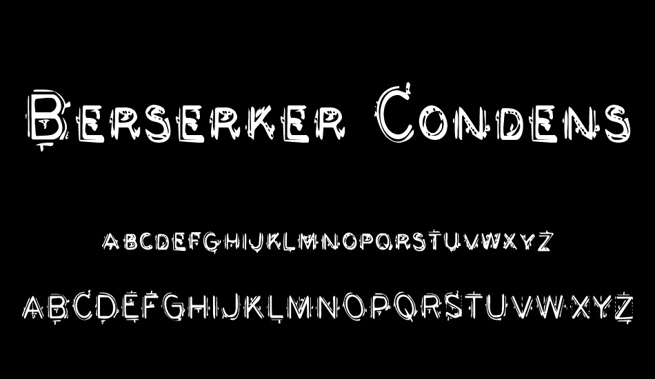 Berserker Condensed font