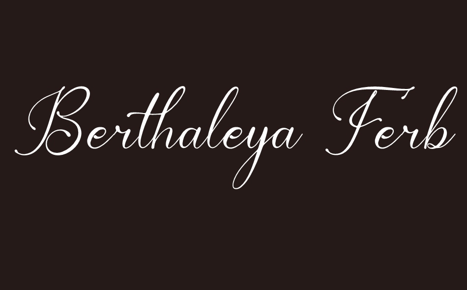 Berthaleya Ferbonitze font big