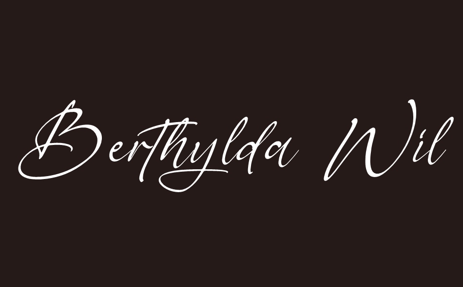 Berthylda Wilonalis font big