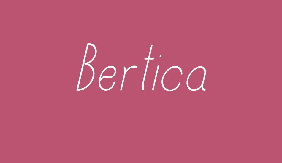 Bertica font big