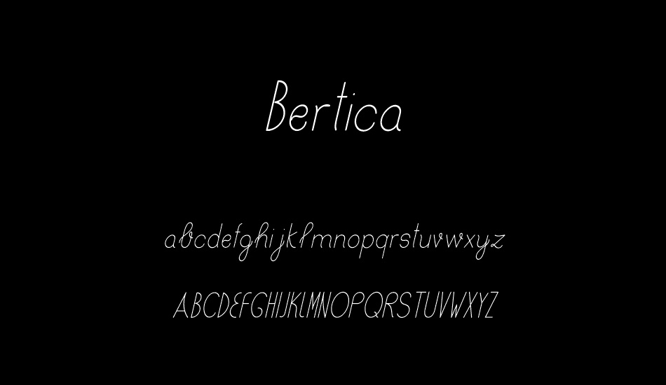 Bertica font