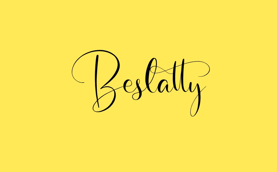 Beslatty font big