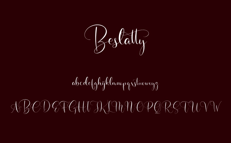 Beslatty font