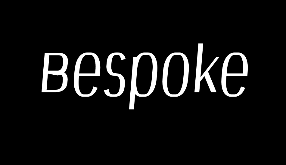 Bespoke font big