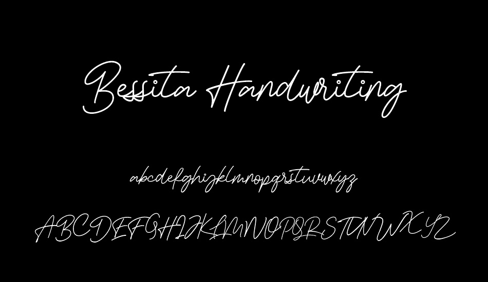 Bessita Handwriting Free font