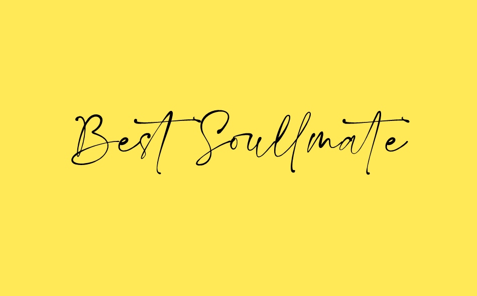 Best Soullmate font big