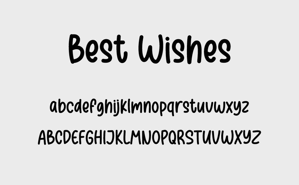 Best Wishes font