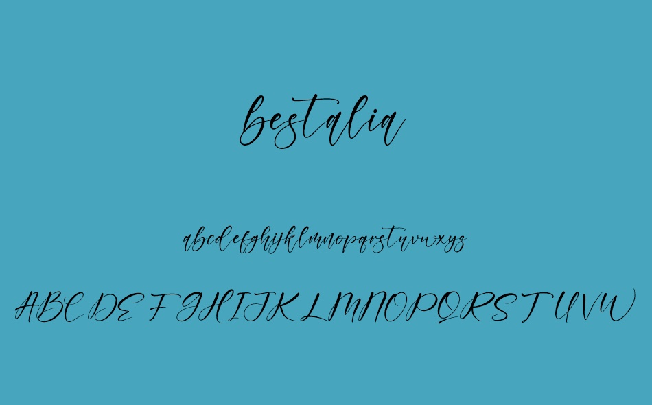 Bestalia font