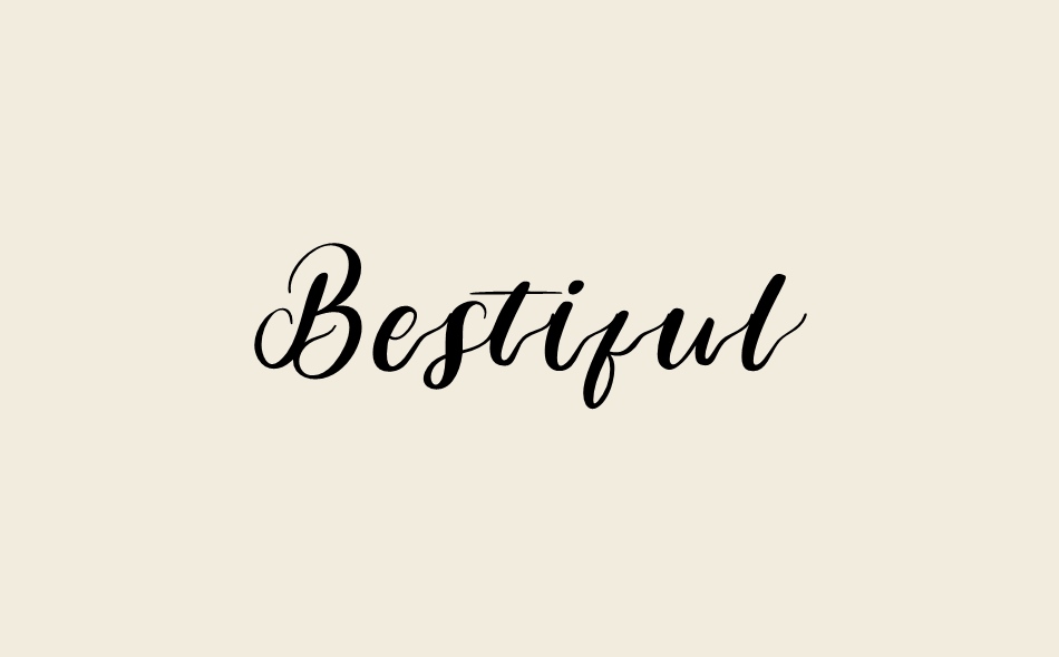 Bestiful font big