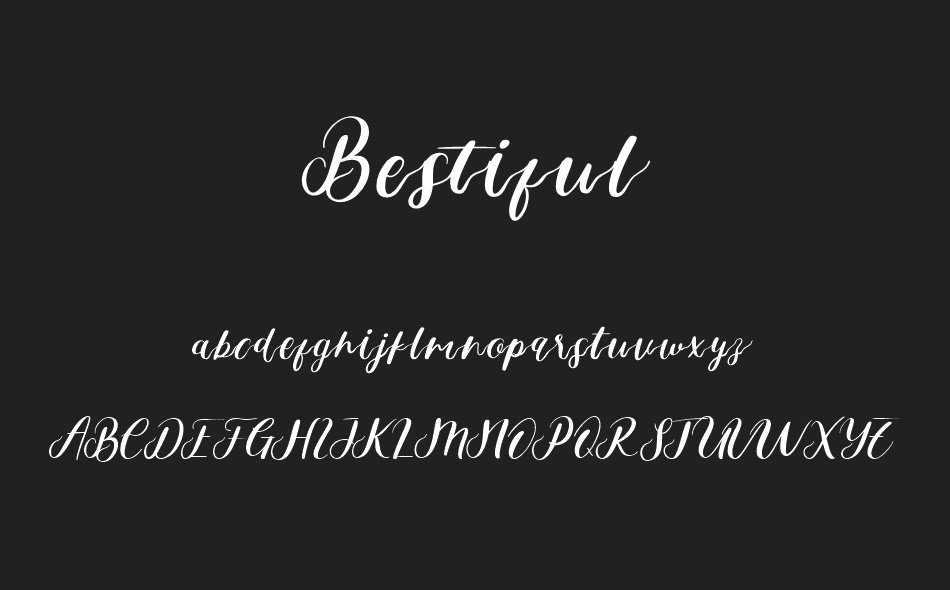 Bestiful font