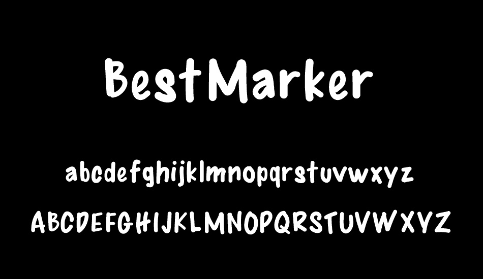 BestMarker font