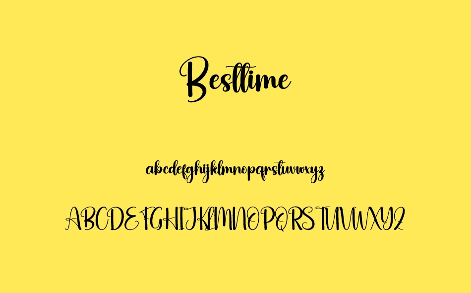 Besttime font