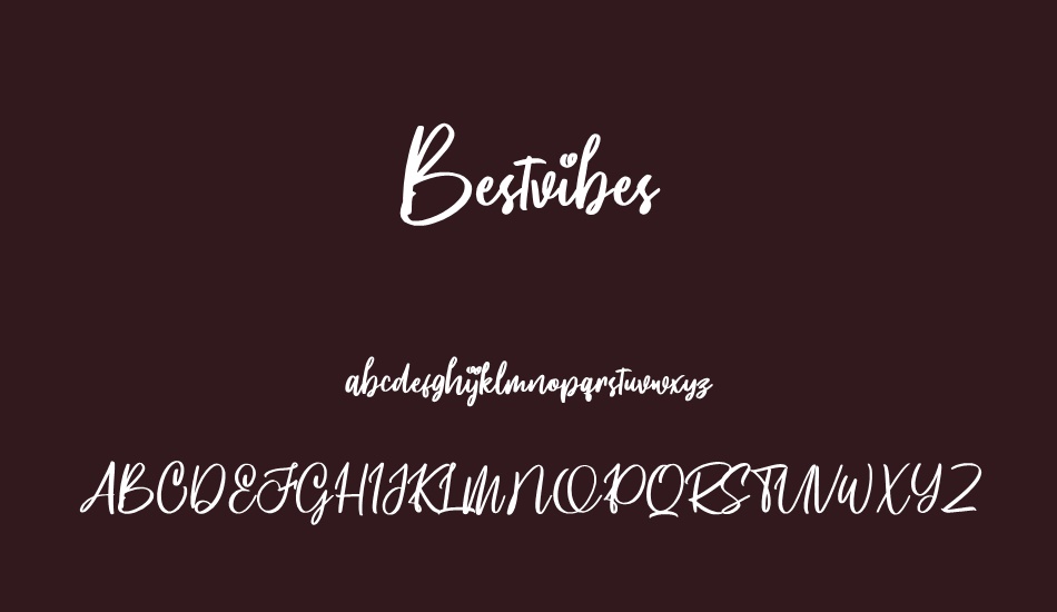 Bestvibes font