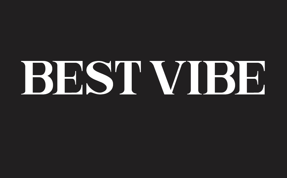 Best Vibes font big