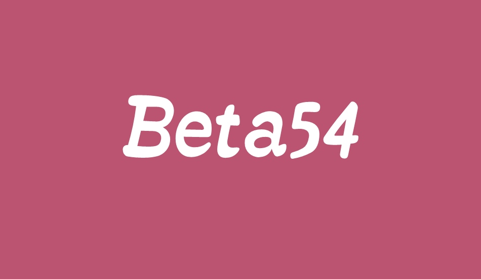 Beta54 font big