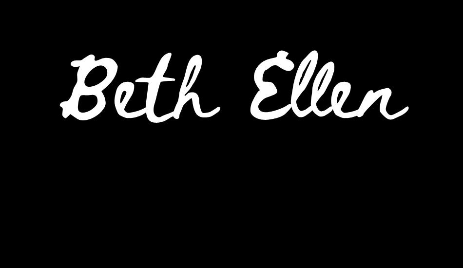 Beth Ellen font big