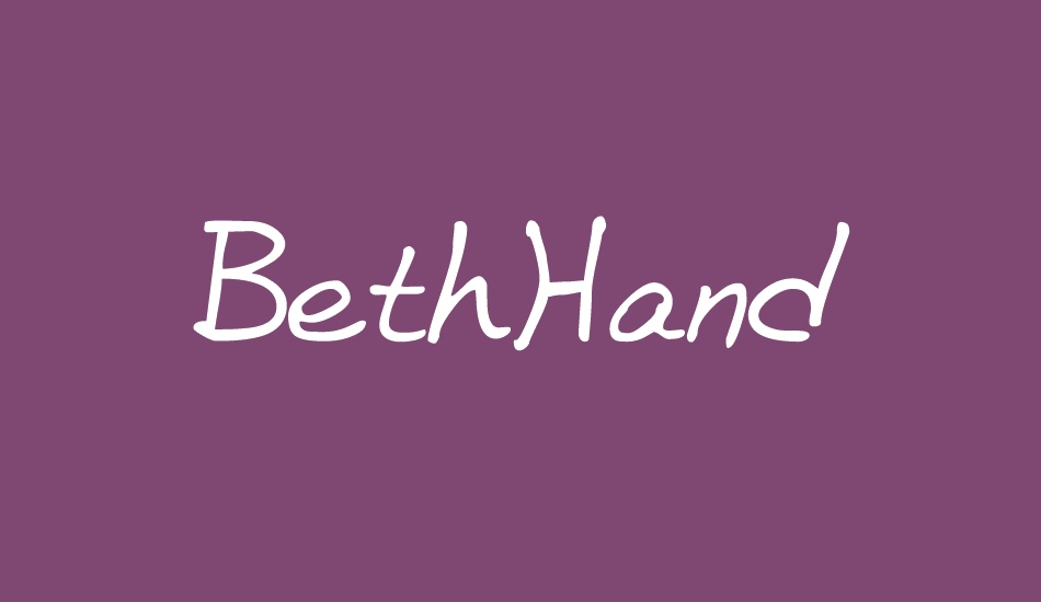 BethHand font big