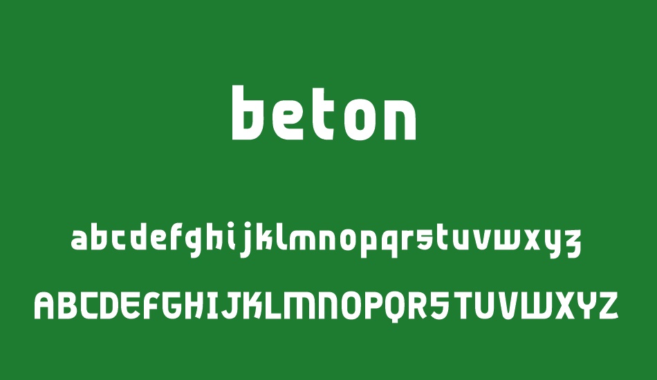 beton font