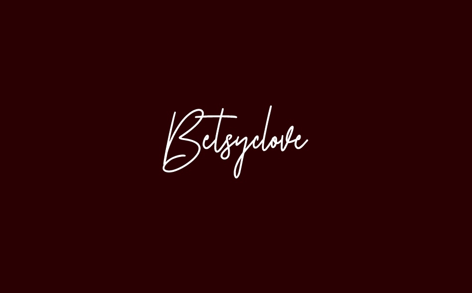 Betsyclove font big