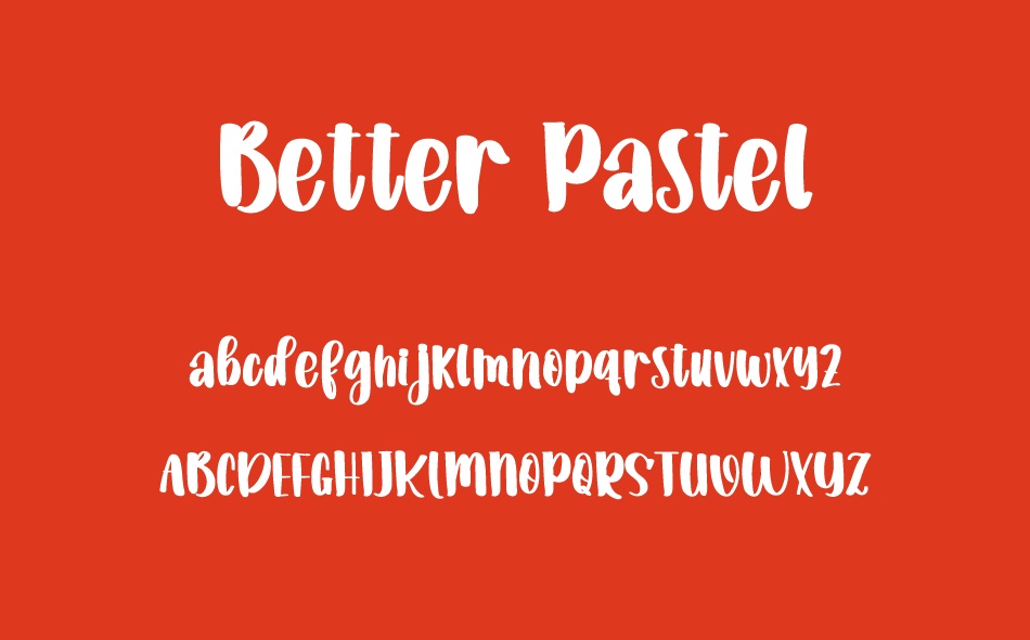 Better Pastel font