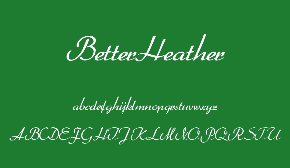 BetterHeather font