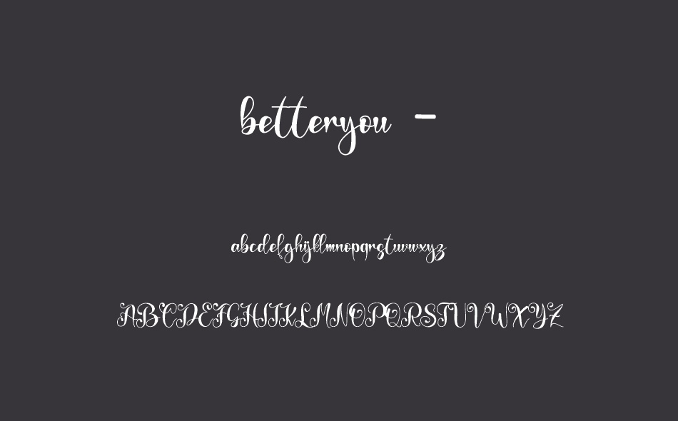 Betteryou font