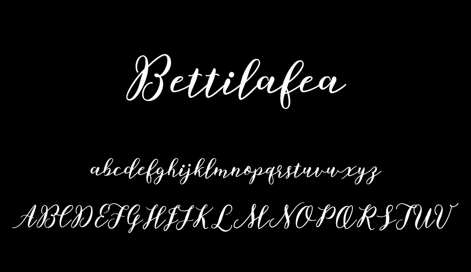 Bettilafea Demo font