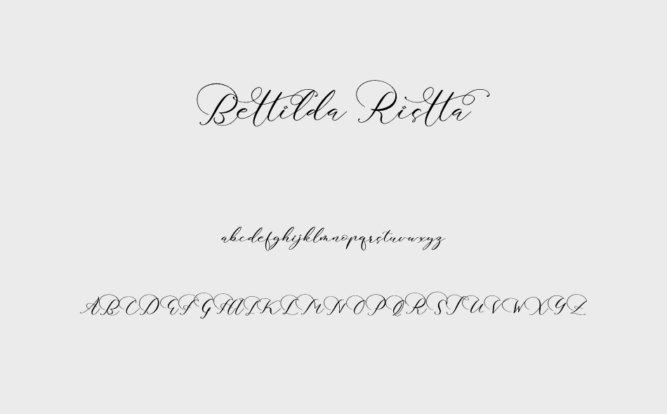 Bettilda Ristta font