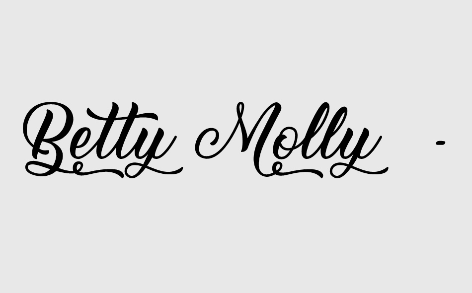 Betty Molly font big