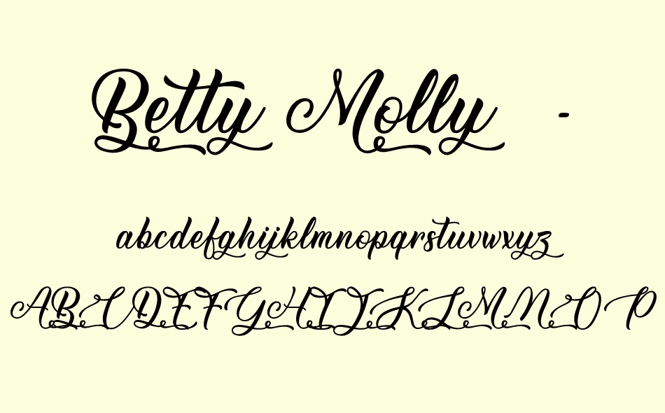 Betty Molly font