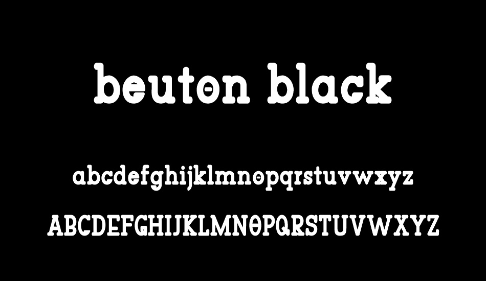 beuton black font