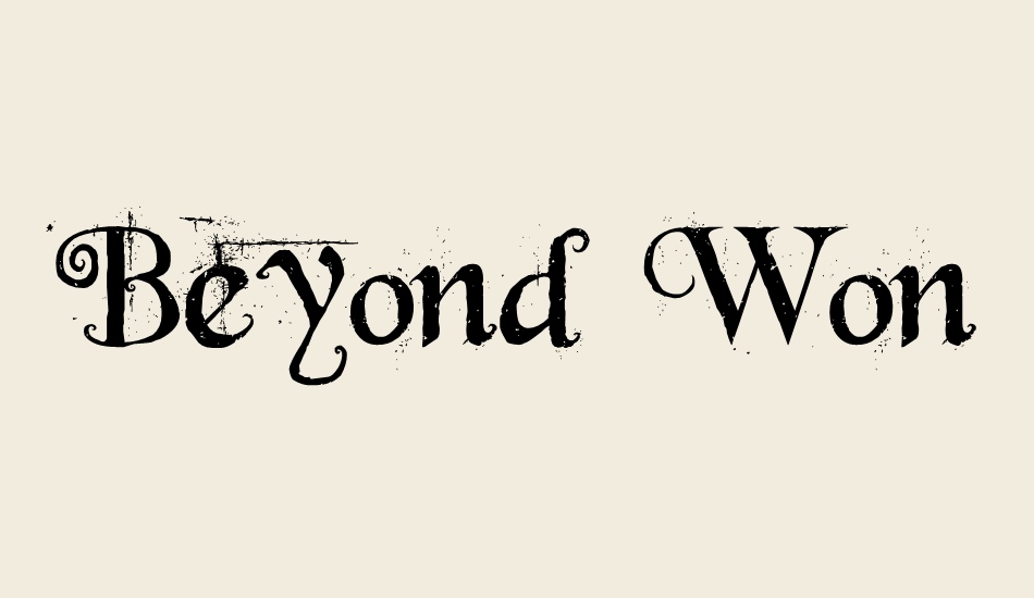 Beyond Wonderland font big