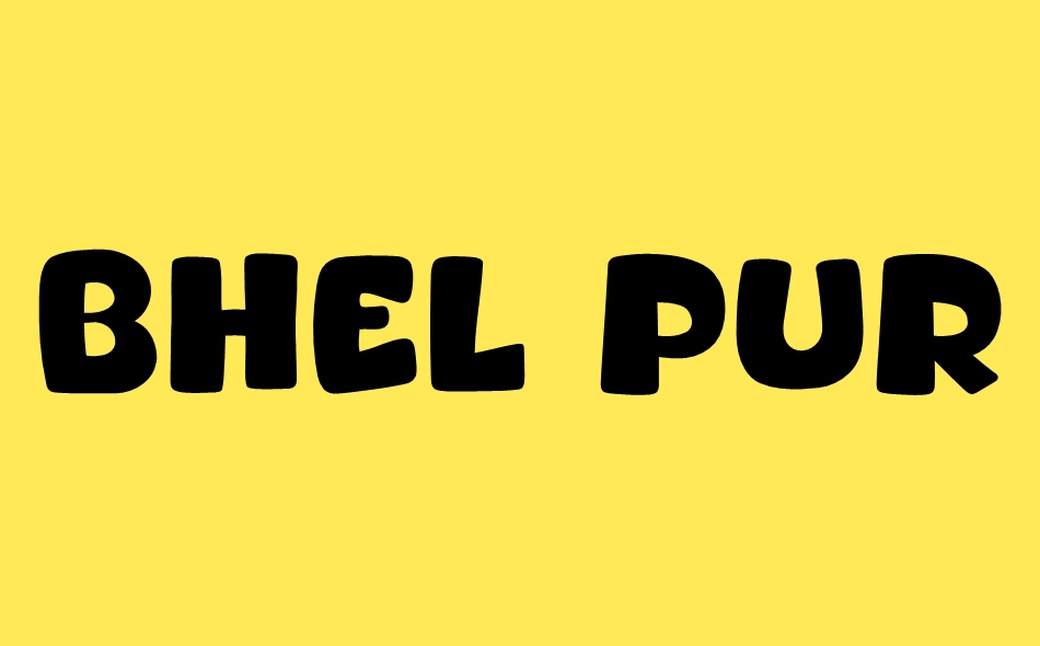 Bhel Puri font big