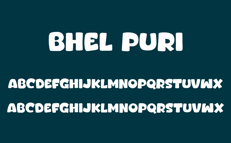 Bhel Puri font