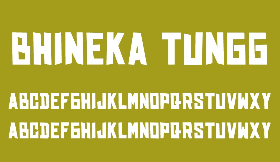 BHINEKA TUNGGAL IKA font