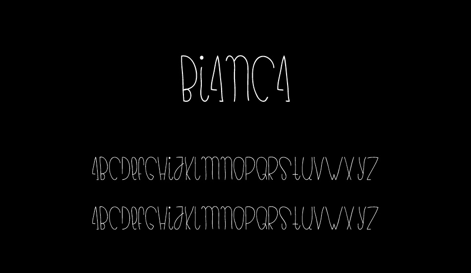 bianca font