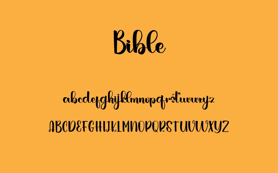 Bible font