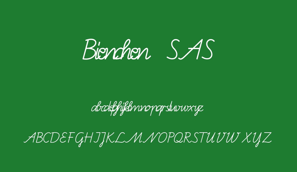 Bienchen SAS font