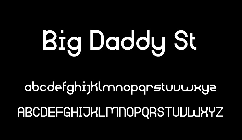 Big Daddy St font