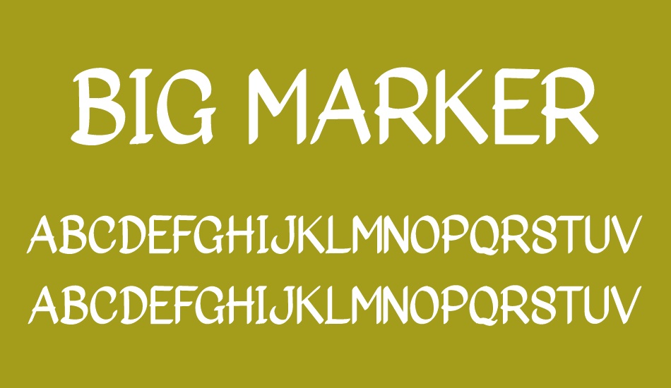 Big Marker font