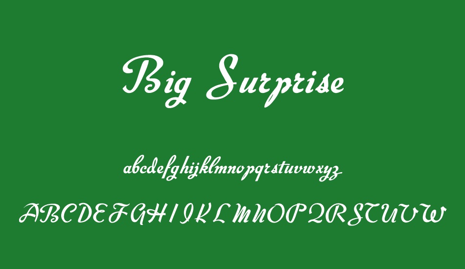 Big Surprise font