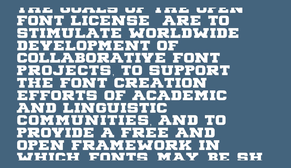 Big Ten Block font 1