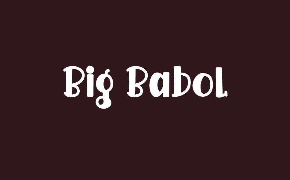 Big Babol font big