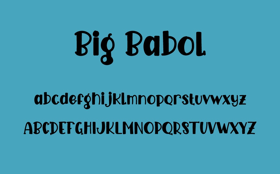 Big Babol font