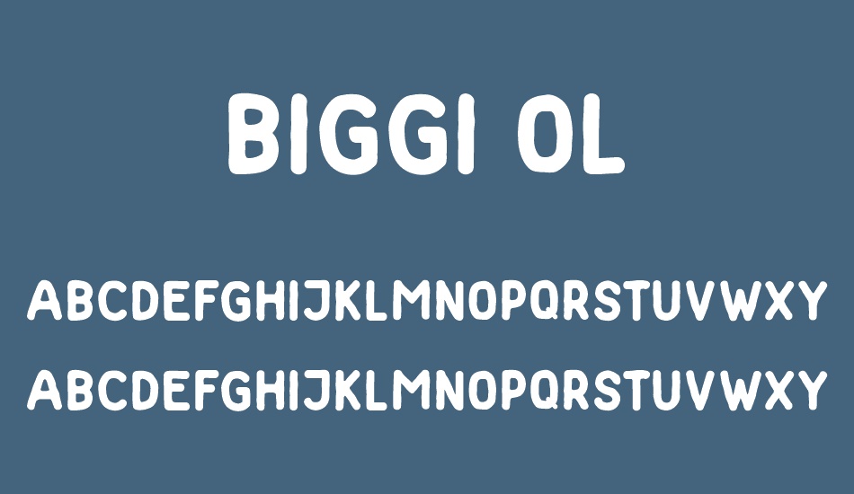 biggi-ol font