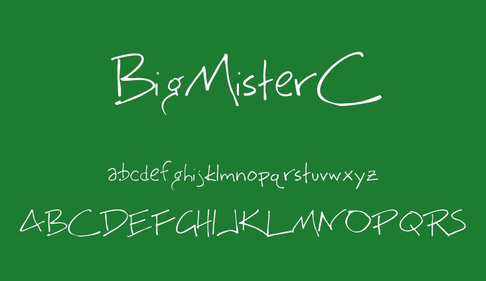 BigMisterC font