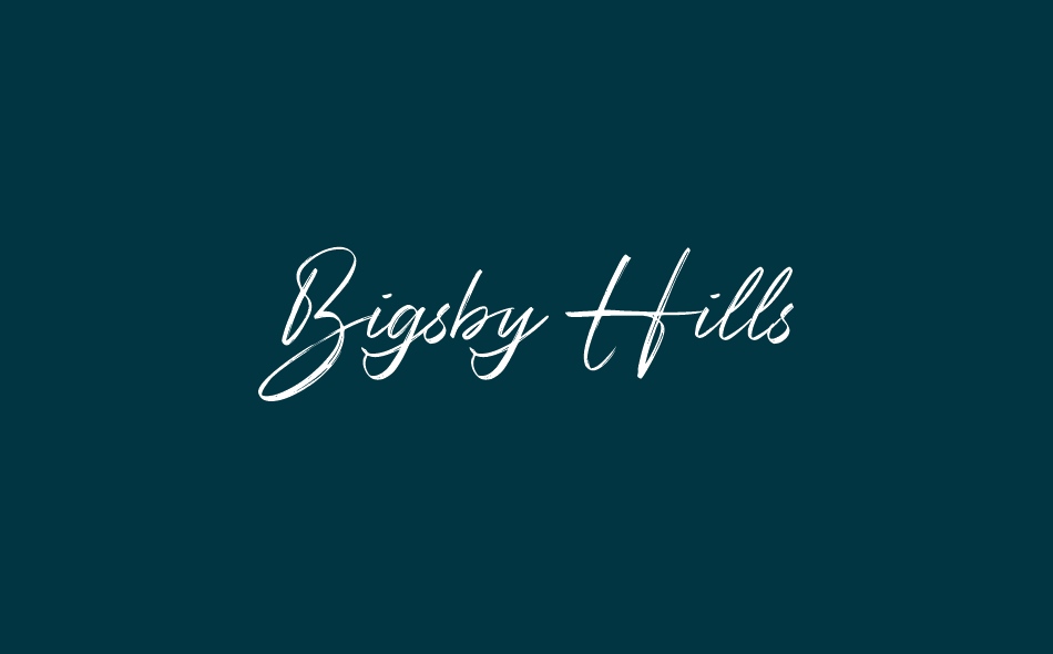 Bigsby Hills font big