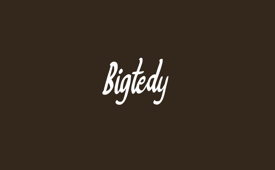 Bigtedy font big