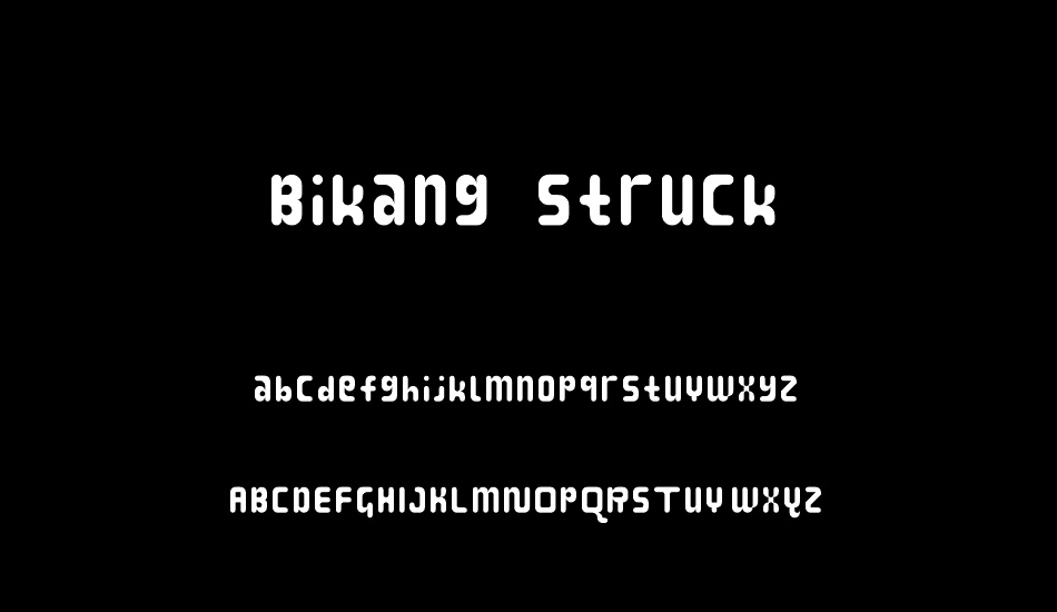 Bikang Struck font